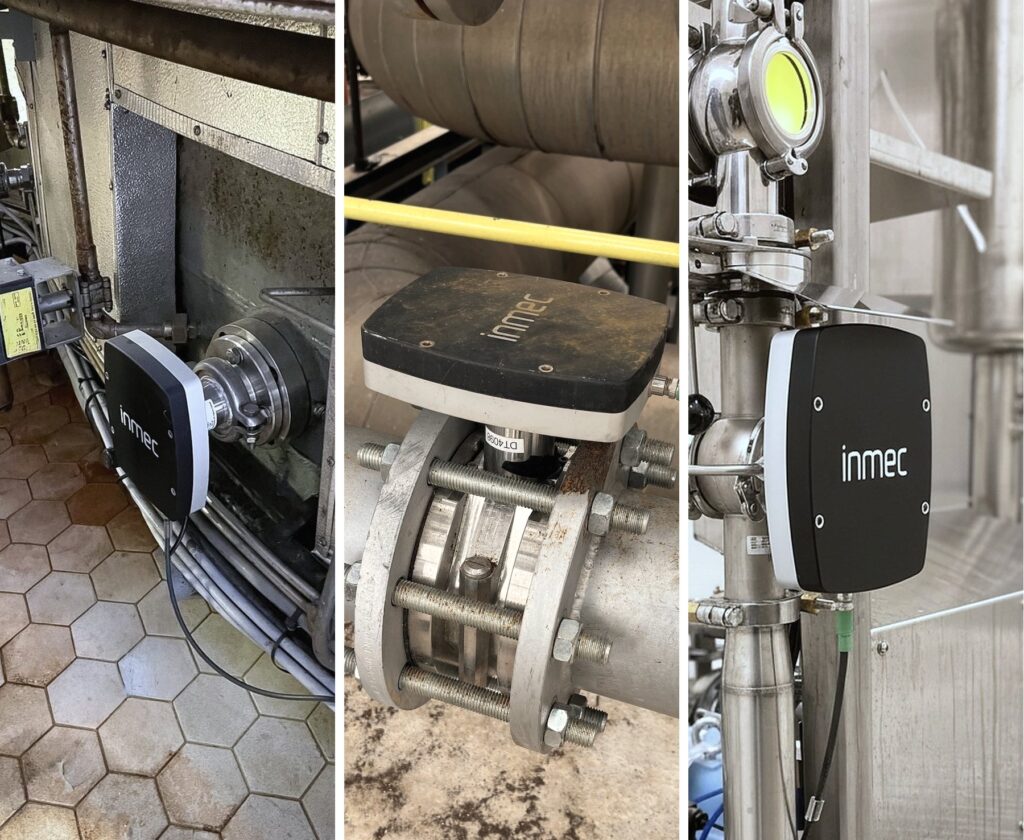 Inmec sensors installed in sugar crystallizing, sugar processing and process control applications